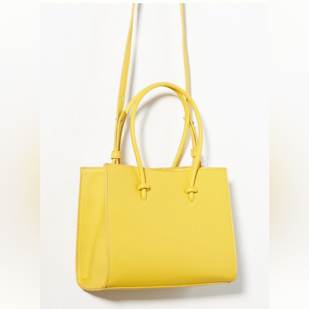 Anthropologie Mini Contrast Tote Bag - Yellow